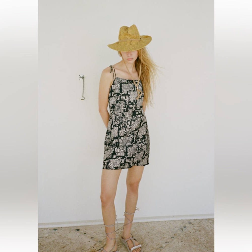 ZARA snake print mini dress. Worn once. Size S